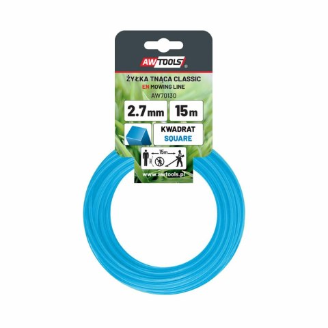 AWTOOLS ŻYŁKA TNĄCA CLASSIC 2,4x15m/ KWADRAT