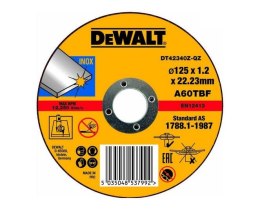 DEWALT TARCZA METAL 125x1,2mm INOX