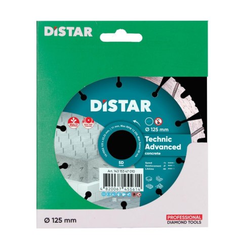 DISTAR TARCZA DIAMENTOWA TECHNIC ADVANCED 125 x 2,2/1,4 x 11 x 22,23