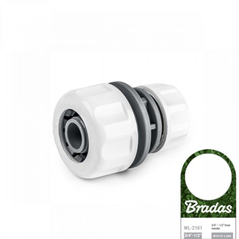 BRADAS ŁĄCZNIK WĘŻA 3/4" / 1/2" /WHITE LINE