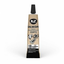 K2 SILIKON CZARNY LUZ 21G WYSOKOTEMPERATUROWY +350st PŁYNNA USZCZELKA