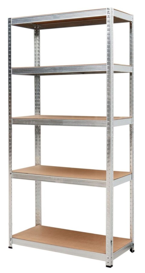 AWTOOLS REGAŁ 5 PÓŁEK 180x90x40 NOŚNOŚĆ 250kg / 5,0mm - WCISKANY SZYBKI MONTAŻ