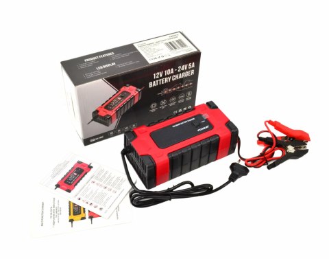 EM PROSTOWNIK FOXSUR 12V&24V 10A LCD