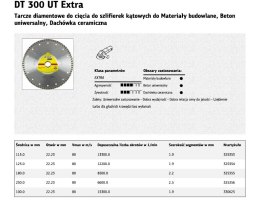 KLINGSPOR TARCZA DIAMENTOWA TURBO 125x1,9x22 DT300UT BETON.
