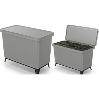 KEDEN KOSZ NA ŚMIECI SYSTEMA 3x10L - SMOOTH GRAY