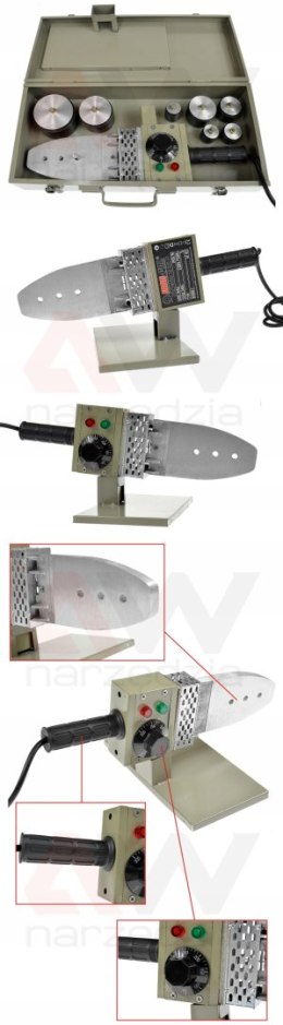 ZGRZEWARKA DO RUR PCV 20-63mm 1100W