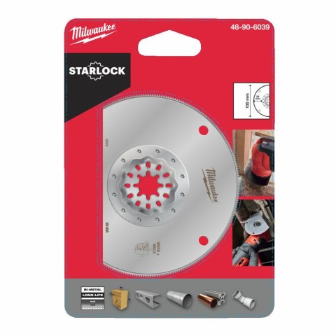 MILWAUKEE MT BRZESZCZOT PŁASKI 100x 28mm SEGMENTOWY BIMETALOWY