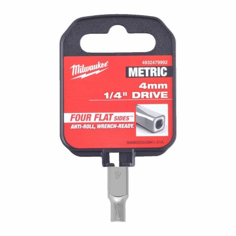 MILWAUKEE NASADKA 1/4" KRÓTKA 4 mm...