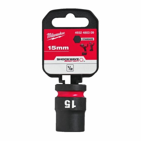 MILWAUKEE NASADKA UDAROWA 1/2" 15mm KRÓTKA