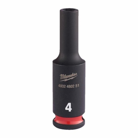 MILWAUKEE NASADKA UDAROWA 1/4" 4mm DŁUGA SHOCKWAVE