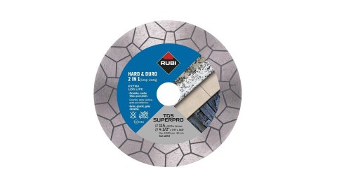 RUBI TARCZA DIAMENTOWA TGS 125 EXT SUPERPRO DO CIĘCIA I SZLIFOWANIA 2w1