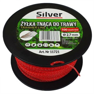 SILVER ŻYŁKA TNĄCA 2,7x100m SKRĘCONA/KARBOWANA