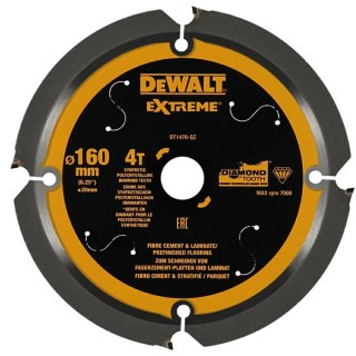 DEWALT PIŁA TARCZ.165x20mmx4z Fibre Cement