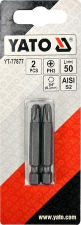 YATO KOŃCÓWKA 1/4"x50mm PH3 /2szt. YATO KOŃCÓWKA 1/4"x50mm PH3 /2szt.