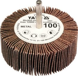 YATO ŚCIERNICA LISTKOWA TRZPIENIOWA 80 x 30 x 6mm P60