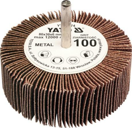 YATO ŚCIERNICA LISTKOWA TRZPIENIOWA 80 x 30 x 6mm P60 YATO ŚCIERNICA LISTKOWA TRZPIENIOWA 80 x 30 x 6mm P60