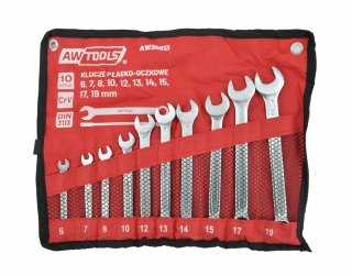 AWTOOLS KLUCZ PŁASKO-OCZKOWY KPL.10szt. /6mm-19mm