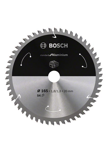 BOSCH PIŁA TARCZOWA STANDARD ALUMINIUM ACCU 165x20x54z