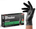 BRADAS RĘKAWICE NITRYLOWE DIAMOND CZARNE M 7-8 /50szt.