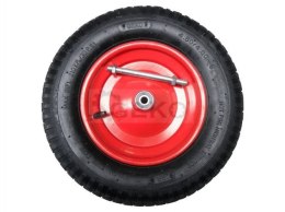 GEKO KOŁO PNEU.400/METAL.ŁOŻ+OŚ/2PR/CZERWONE***