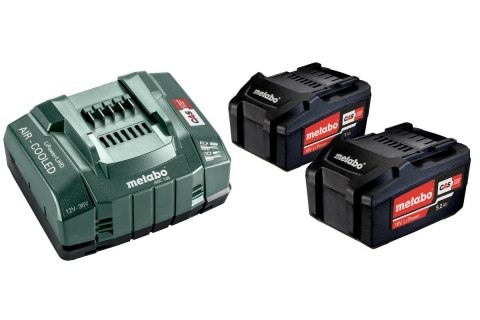 METABO AKUMULATOR 18V 5,2Ah x2 +ŁADOW. ASC 145