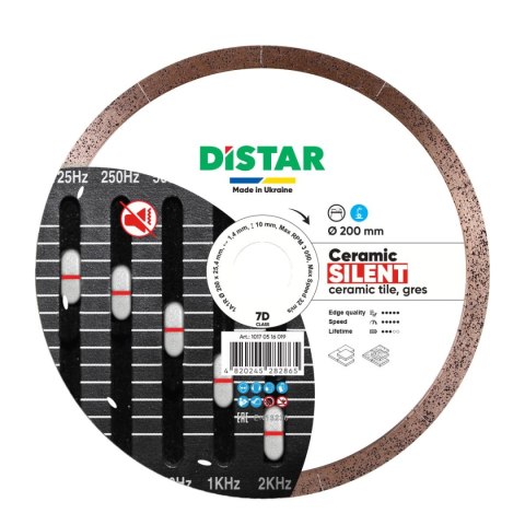 DISTAR TARCZA DIAMENTOWA CERAMIC SILENT 200 x 1,4 x 10 x 25,4