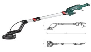 METABO SZLIFIERKA DO GIPSU LSV 5-225 COMFORT, TELESKOPOWA, WALIZKA,