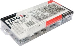 YATO NAKRĘTKI Z ZABEZPIECZENIEM 146szt. M4, M5, M6, M8, M10, M12.
