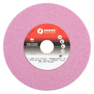 ANDRE ŚCIERNICA DO OSTRZENIA ŁAŃCUCHÓW 145 x 3,2 x 22,2mm CRA60K7VE01 - 35