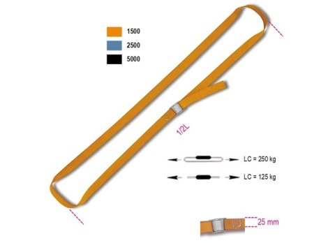 BETA PAS MOCUJĄCY 200kg/2,0m/25mm