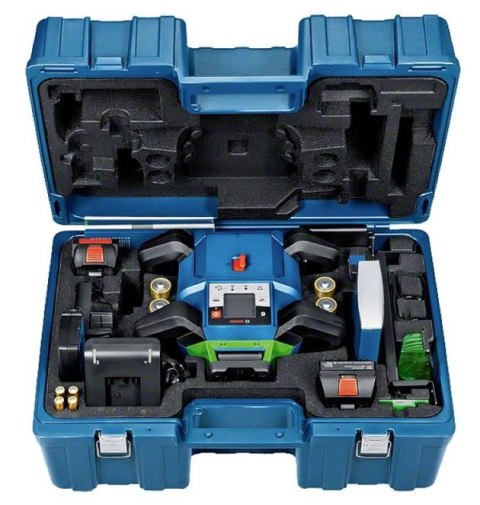 BOSCH LASER OBROTOWY GRL 650 CHVG ZIELONY + ODBIORNIK LR 65 G + PILOT RC 6 + UCHWYT WM 6 1xPC4,0Ah WALIZKA
