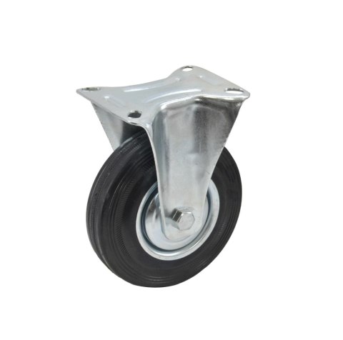 AWTOOLS KOŁO STAŁE Z CZARNĄ GUMĄ 125mm