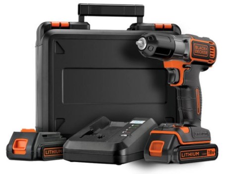BLACK+DECKER WKRĘTARKA 18V ASD18KB 2x1,5Ah ...