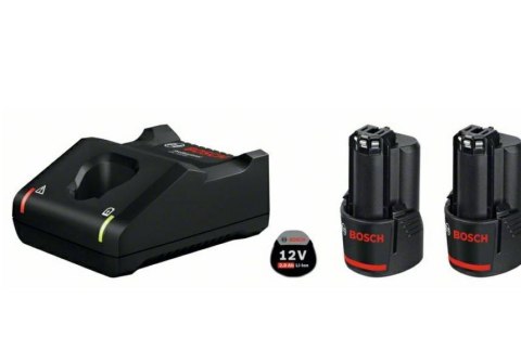 BOSCH AKUMULATOR 12V 2,0Ah 2szt + ŁADOWARKA GAL 12V-40