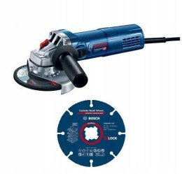 BOSCH SZLIFIERKA KĄTOWA 125mm/ 900W GWS 9-125 S REG.OBR. +TARCZA TNĄCA CARBIDE ...