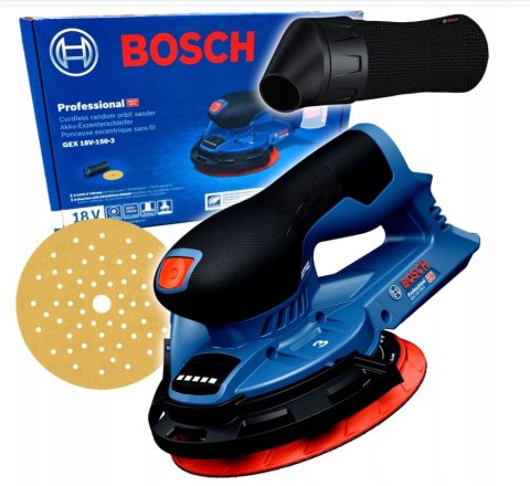 BOSCH SZLIFIERKA MIMOŚRODOWA 150mm GEX 18V-150-3 SOLO