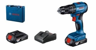 BOSCH WKRĘTARKA UDAROWA 18V GSB 185-LI 2x2,0Ah 50/21Nm WALIZKA
