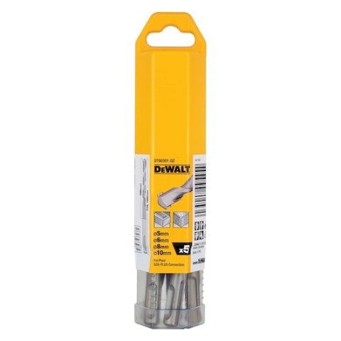 DEWALT ZESTAW WIERTEŁ SDS 5cz.