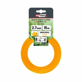 AWTOOLS ŻYŁKA TNĄCA CLASSIC 2,4x15m/ GWIAZDKA