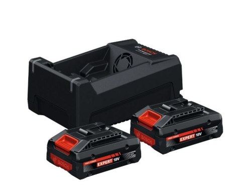 BOSCH AKUMULATOR 18V 4,0Ah EXPERT 2szt. + ŁADOWARKA GAL 12V/18V-80