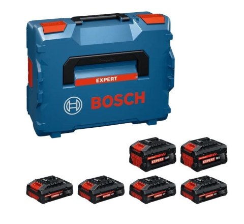 BOSCH AKUMULATOR 18V 4,0Ah EXPERT 4szt. + 8,0Ah 2szt. LB