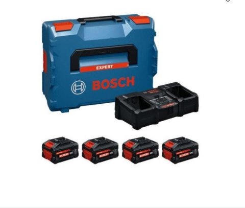 BOSCH AKUMULATOR 18V 8,0Ah EXPERT 2szt. + 5,5Ah 2szt. + ŁADOWARKA EXAL 18V2-320 LB