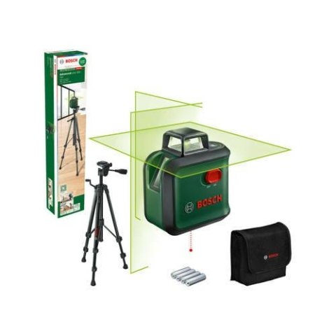 BOSCH LASER KRZYŻOWY ADVANCED LEVEL 360 UNI 1x360° ZIELONY + TT150