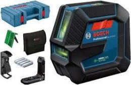 BOSCH LASER KRZYŻOWY GLL 2-15 G ZIELONY + UCHWYT LB 10 + ZACISK DK 10 WALIZKA ...