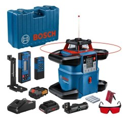 BOSCH LASER OBROTOWY GRL 600 CHV + ODBIORNIK LR 60 + PILOT RC 6 + UCHWYT WM 6 1xPC4,0Ah WALIZKA