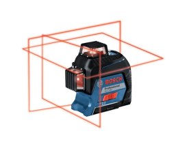 BOSCH LASER PŁASZCZYZNOWY GLL 3-80 3x360° CZERWONY WALIZKA