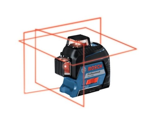 BOSCH LASER PŁASZCZYZNOWY GLL 3-80 3x360° CZERWONY WALIZKA
