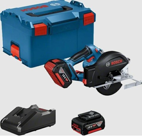 BOSCH PILARKA TARCZOWA DO METALU GKM 18V-50 2x5,0Ah 136mm LB ...