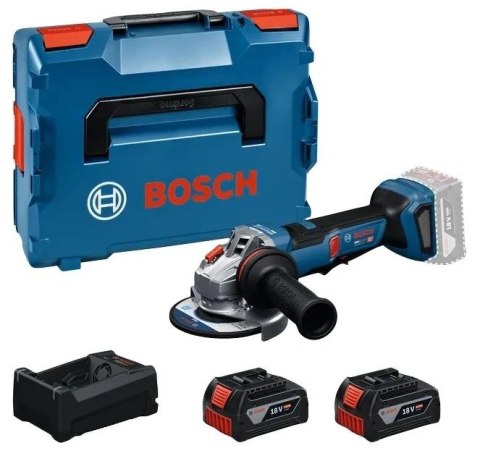 BOSCH SZLIFIERKA KĄTOWA 18V 125mm GWS 18V-11 PS 2x5,0Ah WŁĄCZNIK ŁOPATKOWY LB
