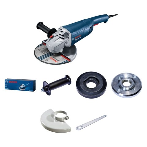 BOSCH SZLIFIERKA KĄTOWA 230mm/2200W GWS 2200-230 WŁĄCZNIK ŁOPATKOWY